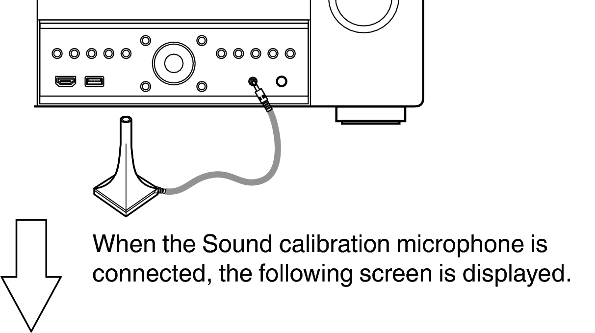 Procedure for speaker settings 