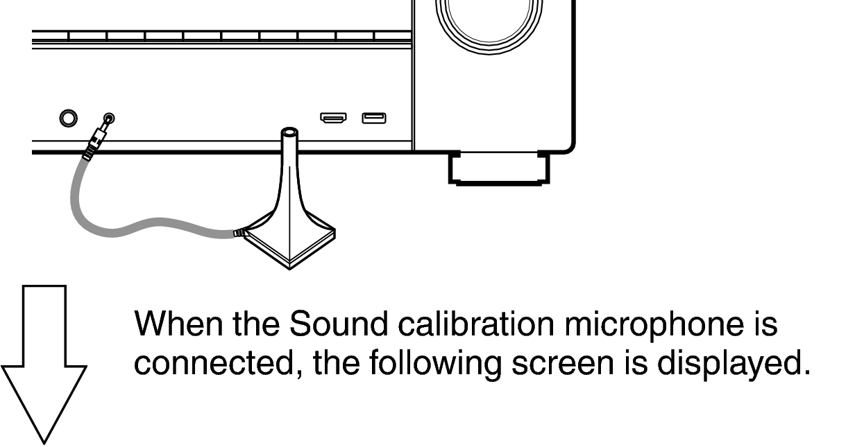 speaker settings (Audyssey® Setup 