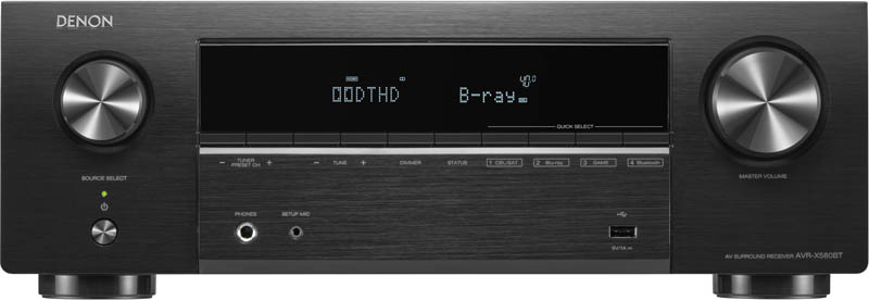 デノン 5.2chAVサラウンドレシーバー DENON AVR-X580BT-K 返品種別A 