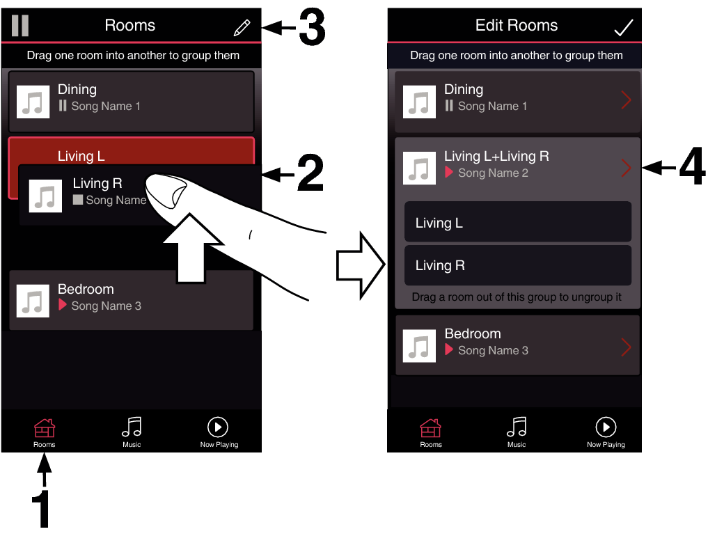 Creating a stereo pair DENON HOME 350